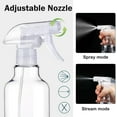 thumbnail image 3 of Plastic Spray Bottles Empty Spray Bottle 16.9oz/500ml 2 Pack Heavy Duty Spraying Bottles Mist/Stream Water Bottle for Cleaning Solutions, Essential Oils, Hair (Clear), 3 of 4