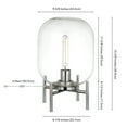 thumbnail image 5 of Evelyn&Zoe Edison 15.38" Tall Table Lamp with Glass Shade, Polished Nickel/Clear, 5 of 9