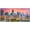 Artwork-02, variant on Atlanta Cityscape Wall Art Painting Georgia City Skyline Pictures Print on Canvas for Home Decoration Downtown Skyscrapers Painting Stretched and Framed Ready to Hang - 20"x28"x3 Panels