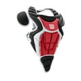 thumbnail image 6 of Wilson C200 Youth Baseball Catcher's Gear Kit - Black/Scarlet (Ages 7-12), 6 of 8