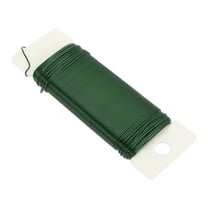 Uxcell 38 Yards/115 Feet Metal Floral Wire Green 0.7mm Flexible Paddle Thin Floral Wires for Craft