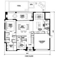 thumbnail image 6 of 013-2803: Modern Contemporary 3 Bed, 4 Bath Luxury Home Plan, 2803 Sq Ft: Full Blueprints with License to Build by Home Plan Marketplace - Lesuto, 6 of 7