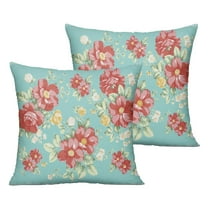 Outdoor Throw Pillow Covers 16x16 Inch Waterproof Spring Summer Pioneer Pink Peel Outdoor Pillow Covers for Patio Funiture Garden Couch