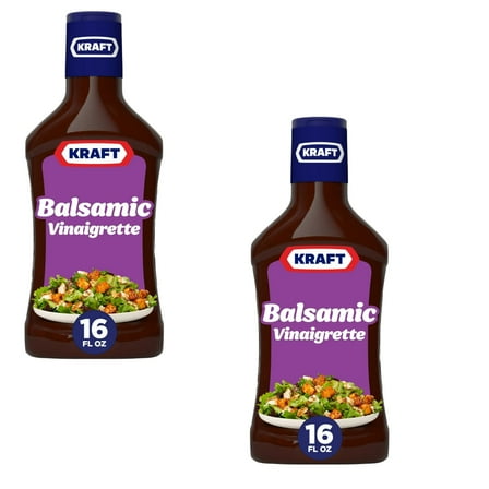 ( 2 Pack ) Kraft Balsamic Vinaigrette Salad Dressing 16 Fl Oz Bottle