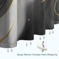 thumbnail image 6 of Black and Gold Marble Glitter Splashes Pattern Shower Curtain 72"x72" ,Bathroom Decorative Shower Curtains Set with 12 Hooks,Modern Waterproof Washable Shower Curtain, 6 of 6