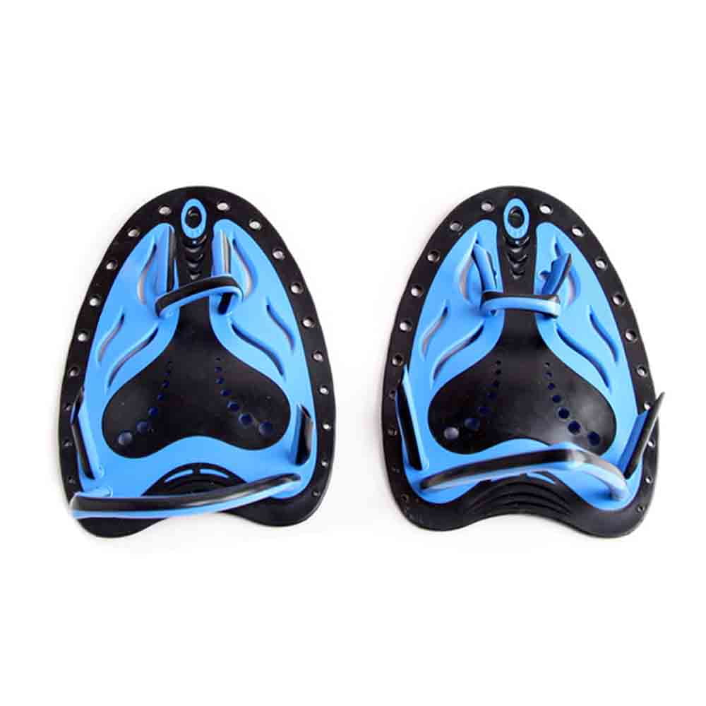 Swim Training Paddles Adjustable Diving Training Hand Fin Flippers Flat