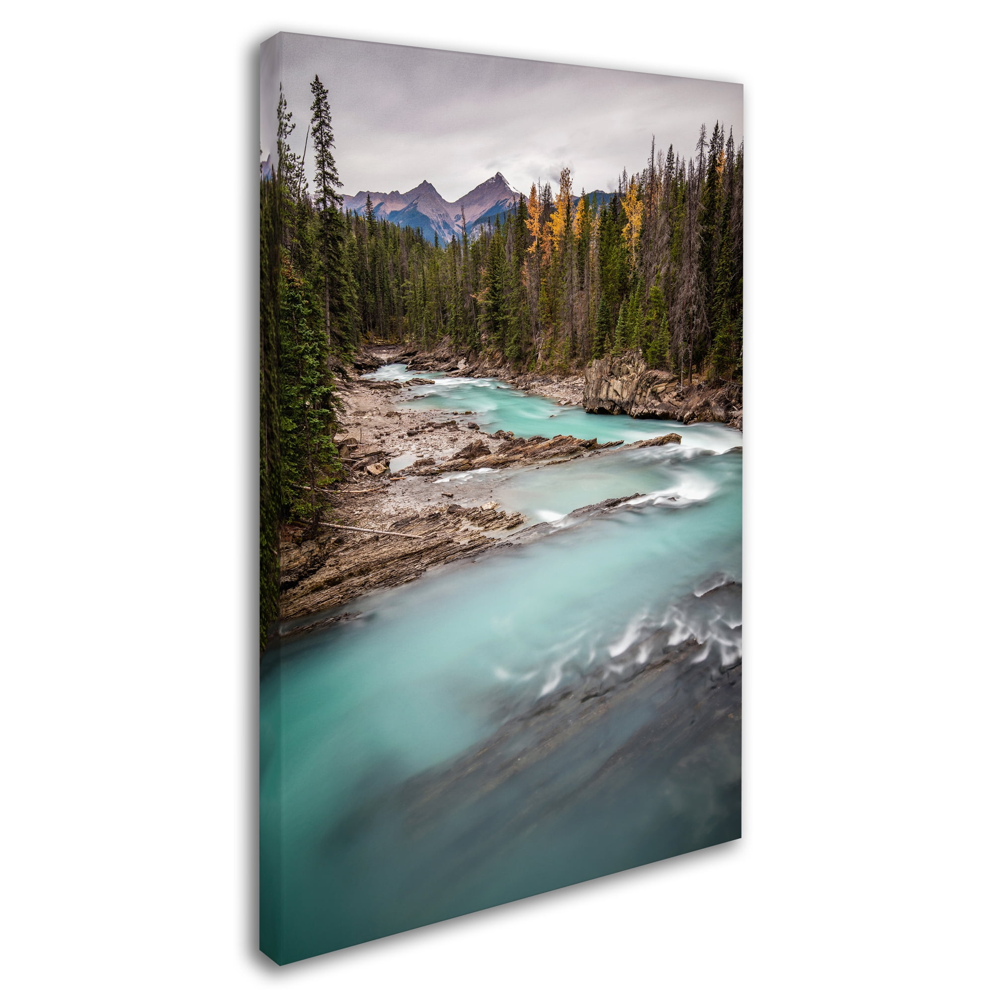 Trademark Fine Art 'Kicking Horse River' Canvas Art by Pierre Leclerc
