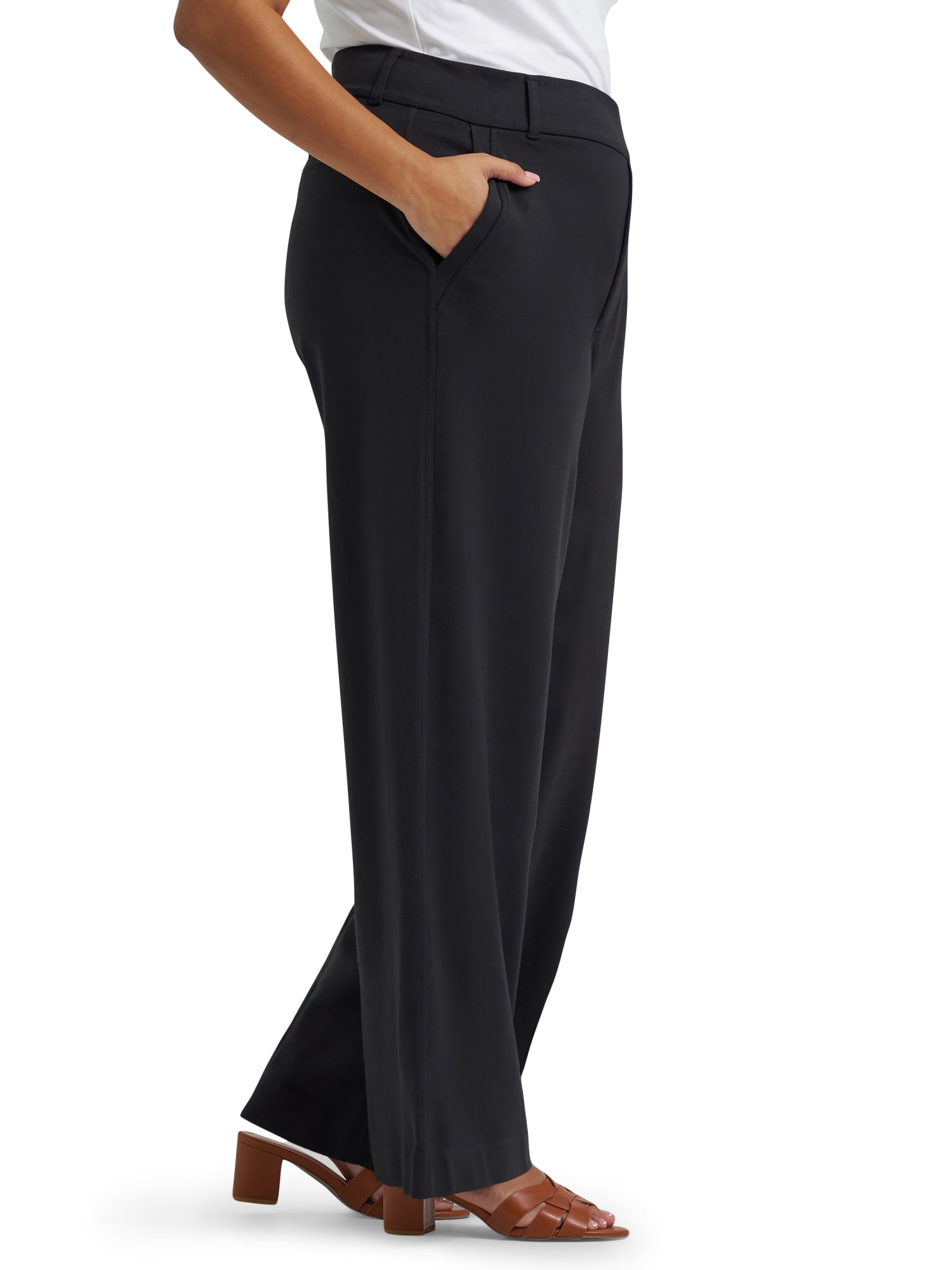 Lee® Women's Plus Regular Fit Wide Leg Knit Pants, Sizes 0X-4X