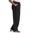 thumbnail image 3 of Lee® Women's Plus Regular Fit Wide Leg Knit Pants, Sizes 0X-4X, 3 of 7