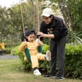 thumbnail image 2 of Outdoor Playground Kids Heavy Duty Swing Seat, EVA Belt Swing with Rope for All Ages, 2 of 7