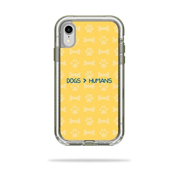 MightySkins LIFNIPXR-Dogs Over Humans Skin Decal Wrap for LifeProof NEXT iPhone XR Case Sticker - Dogs Over Humans