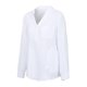 thumbnail image 2 of Blusa suelta para mujer, blusas de manga larga con cuello en V de lino y algodón Irfora Blanco XXXL, 2 of 7