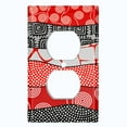 thumbnail image 2 of Metal Light Switch Plate Cover Colorful Safari African Tribal Art Pattern SFR032, 2 of 13