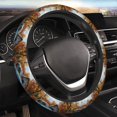thumbnail image 3 of Lsque Rustic Vintage Truck Autumn Ultra Soft Car Steering Wheel Cover for Women, Standard 15 inch Size for Truck Van SUV Auto, 3 of 8