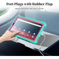 thumbnail image 5 of FIEWESEY for Walmart Onn 8 2024 Tablet Case for Onn 8 4th Gen Case Shockproof Hybrid for Kid Kids Friendly Shell Case Built in Shoulder Strap Stand for Walmart Onn 8 2024 Model 100135923 - GreenPink, 5 of 7