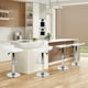 thumbnail image 2 of Set de 2 Sillas de Bar Color Blanco con Reposapié Altura Ajustable Giratorio HOMEMAKE FURNITURE  Moderno, 2 of 7