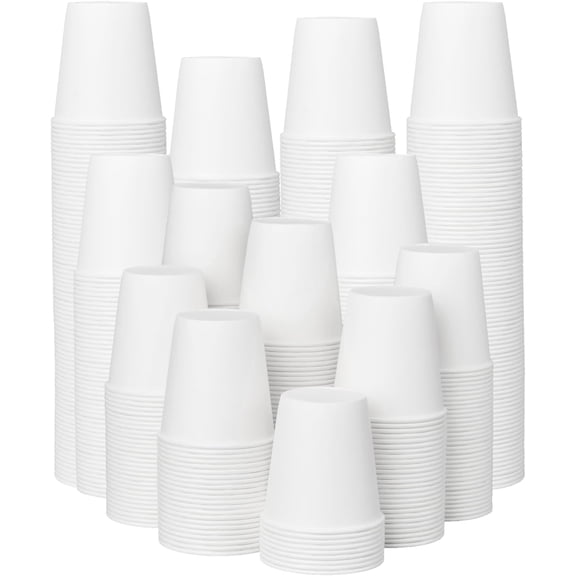 300 Pack 3 oz Bathroom Paper Cups, Small Coffee Cups, Disposable Mini Mouthwash Cups, Suitable for Bathroom, Market, Shops, Party, Picnic, Travel, and Events