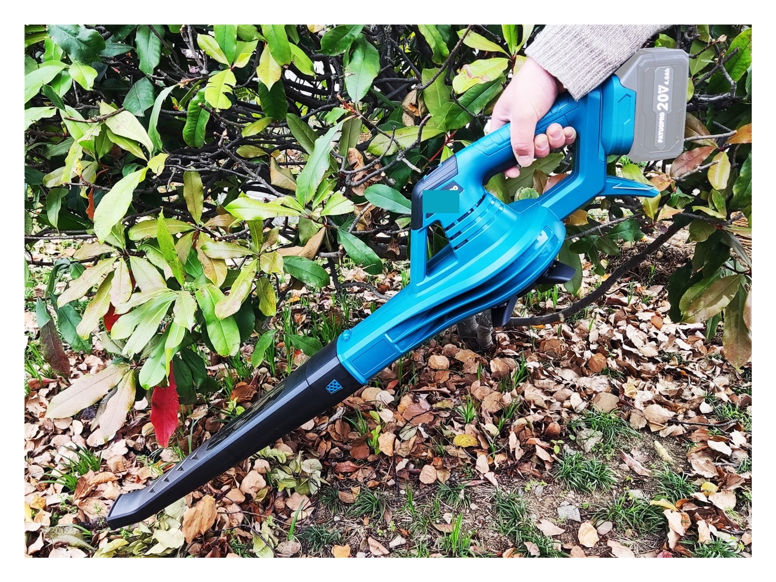 Electric Cordless Leaf Blower， 6 Speed Mode For Lawn Care Patio Blowing Leaves Snow Fit 18V Battery(No Battery)