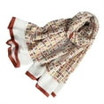 thumbnail image 1 of Sonducket Bufanda de lujo ligera y portátil para mujer, bufanda de lujo con estampado cálido que viaja Accesorios de disfraces estilo 4, 1 of 6