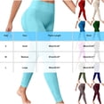 thumbnail image 3 of LNWUY Butt Lifting Workout Leggings for Women Tummy Control High Waisted Seamless No Front Seam Gym Yoga Pants Blue S, 3 of 5