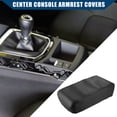 thumbnail image 3 of Unique Bargains Center Console Armrest Covers for Nissan Pathfinder Car Interior Accessories Faux Leather Black, 3 of 6