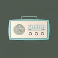 thumbnail image 3 of PI Studio 12x12 Black Modern Framed Museum Art Print Titled - MCM Radio I, 3 of 5