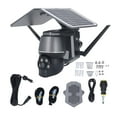 thumbnail image 2 of Wireless Pan Tilt Battery Solar Cam, High Conversion 2 Way Talk 360 Degree PIR Detection Outdoor Solar Security Camera IP65 Waterproof  for Home 2.4GHz WiFi,4G EU Version,4G US, 2 of 7