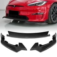 thumbnail image 2 of Stay Tuned Performance For 2021-2025 Tesla Model S Carbon Painted Front Bumper Spoiler Splitter Lip, 2 of 8