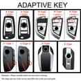 thumbnail image 2 of Key Fob Cover Compatible with BMW Motors R1250GS R1200GSLC R1200RSLC R1600GSLC F850GS K1600GT K1600GTL K1600 Grand Accessories Metal Brushing Leather Smart Key Case-Brushing Gray(E Type), 2 of 7