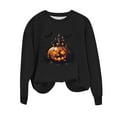 thumbnail image 6 of Kaliqueen Halloween Sweatshirts for Women Spooky Season Funny Long Sleeve Graphic Crewneck Pullover Tops Loose Fit Holiday Outfits with Multi Print, 6 of 6
