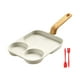thumbnail image 5 of Sartén antiadherente para tortillas, parrilla y desayuno con 3 secciones divididas 3 uds universales, 5 of 9