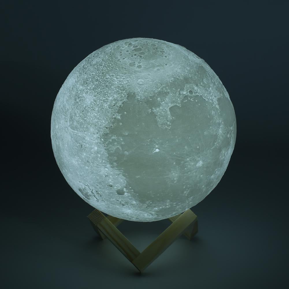 18cm 3D Moon Lamp USB LED Light NIght Moonlight Gift Touch Sensor Color Changing 
