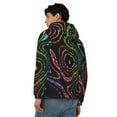 thumbnail image 4 of Naloa Rainbow Glitter Men’s Hoodies, Zip up Hoodie, Sweatshirts,Hoodies for Men Sizes S-3XL-Small, 4 of 5