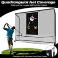 thumbnail image 4 of Golf Net, Golf Hitting Net, 10x7.5ft, Hitting Net with Target Cloth for Indoor or Outdoor Use, Heavy Duty with Carry Bag,Nets for Backyard, 4 of 7