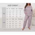 thumbnail image 5 of Cueply Womens Plus Size Pajama Set Long Sleeve Pjs for Women Soft Sleepwear Loungewear Nightwear With Pockets, 5 of 7