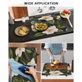 thumbnail image 6 of nqOlkjepod Large Induction Cooktop Protector Mat 28.5"x20.5", Flower Floral Stove Top Covers for Electric Stove, Modern Summer Plant Green Palm Leaves Stove Burner Cover Mats, Glass Top Stove Cover, 6 of 8