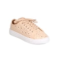 thumbnail image 1 of New Women Qupid Reba-69C Leatherette Perforated Metallic Lace Up Sneaker, 1 of 5