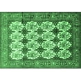 thumbnail image 1 of Ahgly Company Indoor Rectangle Persian Emerald Green Traditional Area Rugs, 2' x 5', 1 of 4