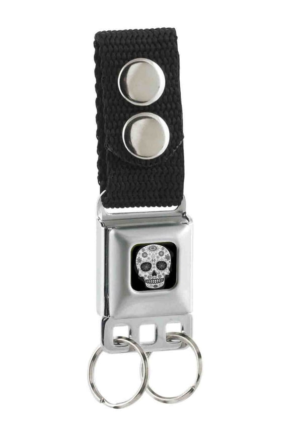 Mexican Day of the Dead Sugar Skull Key Chain