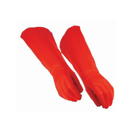 Halloween Adult Hero Red Gauntlet Gloves
