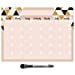 thumbnail image 3 of Autocollant Calendrier Mensuel Effaçable à Sec / Amovible & Réutilisable / Marqueur Magnétique à Pointe Fine Inclus (9 x 12 Pouces, Rose & Or), 3 of 15