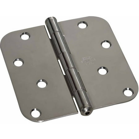 Stanley Hardware 690420 4" Bright Stainless Steel Round Corner Residential Hinge