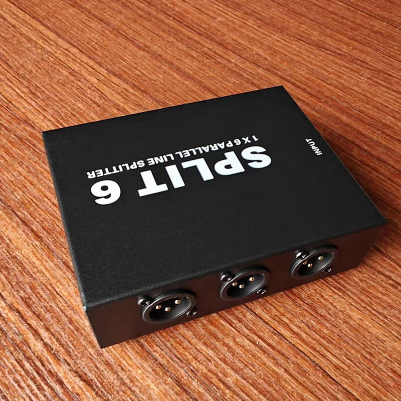 Passive XLR Interface 1 in 6 Out Signal Distributor or 6 in 1 Out Mixer Signal Distributor Stage Conference