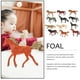thumbnail image 4 of 12 figuras de caballos de plástico realistas, figuras de caballos simuladas, mini juguetes de caballos., 4 of 8