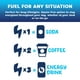 thumbnail image 3 of Energy Chews FocusFuel sabor a melocotón, 15 porciones de 100 mg de cafeína, 3 of 6