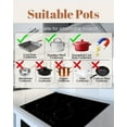 thumbnail image 4 of 30" Induction Cooktop, 4 Burner Cooktop, 7000W, Boost Function, (No Plug), 4 of 8