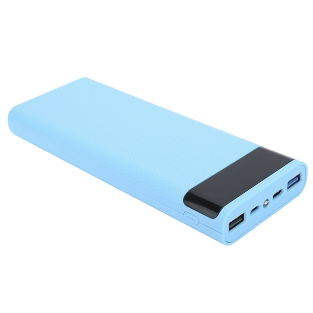 Power Bank Box, DIY Battery Holder, USB Port Portable Power Bank Shell, For Smart Phones Tablets Black,Blue,White