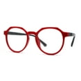 thumbnail image 1 of Kid Girls Flexible Rubber Geometric Keyhole Blue Light Filter Computer Glasses Red Black, 1 of 4