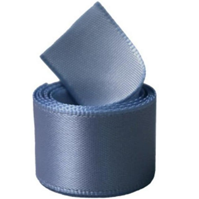 Ruban Satin Simple Face 1,5 Po 50 Yards - Bleu Antique