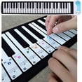 thumbnail image 4 of ZOUSSIQI Piano Sticker 61/88 Key Keyboard Music Note Sitcker Removable Sticker for Biginners Piano Note Label CA919-34582, 4 of 8
